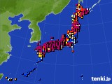 アメダス実況(日照時間)(2015年10月23日)