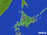 2015年10月24日の北海道地方のアメダス(降水量)