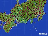 東海地方のアメダス実況(日照時間)(2015年10月24日)