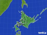 2015年10月25日の北海道地方のアメダス(降水量)