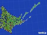 2015年10月25日の道東のアメダス(日照時間)