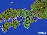 2015年10月26日の近畿地方のアメダス(日照時間)