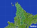 2015年10月26日の道北のアメダス(風向・風速)