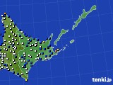 道東のアメダス実況(風向・風速)(2015年10月26日)