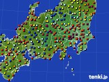 2015年10月27日の関東・甲信地方のアメダス(日照時間)