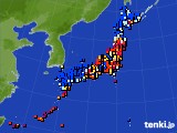 2015年10月27日のアメダス(日照時間)