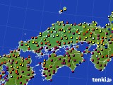 中国地方のアメダス実況(日照時間)(2015年10月28日)