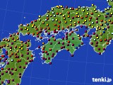 2015年10月28日の四国地方のアメダス(日照時間)