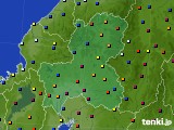 岐阜県のアメダス実況(日照時間)(2015年10月28日)