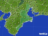 2015年10月28日の三重県のアメダス(気温)
