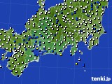東海地方のアメダス実況(風向・風速)(2015年10月28日)