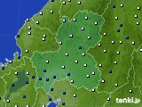 岐阜県のアメダス実況(風向・風速)(2015年10月28日)