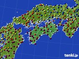 2015年10月29日の四国地方のアメダス(日照時間)