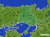 兵庫県のアメダス実況(日照時間)(2015年10月29日)