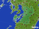 熊本県のアメダス実況(日照時間)(2015年10月29日)