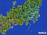 2015年10月31日の関東・甲信地方のアメダス(日照時間)