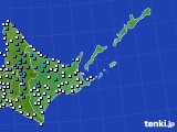 2015年10月31日の道東のアメダス(気温)