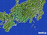 東海地方のアメダス実況(風向・風速)(2015年10月31日)