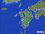 九州地方のアメダス実況(風向・風速)(2015年10月31日)