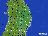 2015年10月31日の岩手県のアメダス(風向・風速)