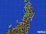 東北地方のアメダス実況(日照時間)(2015年11月01日)