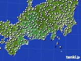 東海地方のアメダス実況(風向・風速)(2015年11月01日)