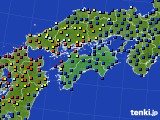 四国地方のアメダス実況(日照時間)(2015年11月02日)