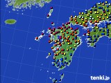 九州地方のアメダス実況(日照時間)(2015年11月02日)