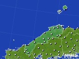 2015年11月02日の島根県のアメダス(風向・風速)