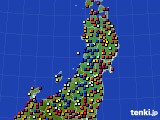 東北地方のアメダス実況(日照時間)(2015年11月03日)