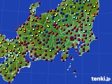2015年11月03日の関東・甲信地方のアメダス(日照時間)