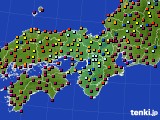 2015年11月03日の近畿地方のアメダス(日照時間)