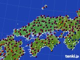 中国地方のアメダス実況(日照時間)(2015年11月04日)