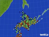 北海道地方のアメダス実況(日照時間)(2015年11月05日)