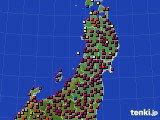 2015年11月05日の東北地方のアメダス(日照時間)