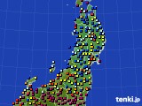 2015年11月06日の東北地方のアメダス(日照時間)