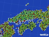 2015年11月06日の中国地方のアメダス(日照時間)