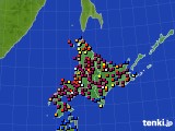 北海道地方のアメダス実況(日照時間)(2015年11月07日)