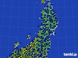 東北地方のアメダス実況(日照時間)(2015年11月07日)