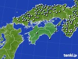 四国地方のアメダス実況(降水量)(2015年11月08日)