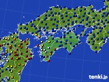 四国地方のアメダス実況(日照時間)(2015年11月08日)