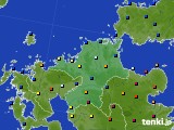 2015年11月08日の福岡県のアメダス(日照時間)