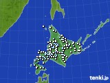 2015年11月10日の北海道地方のアメダス(降水量)