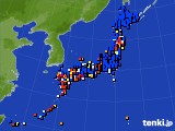 2015年11月10日のアメダス(日照時間)