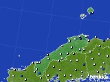 2015年11月10日の島根県のアメダス(風向・風速)