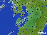 2015年11月11日の熊本県のアメダス(日照時間)