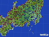 2015年11月12日の関東・甲信地方のアメダス(日照時間)
