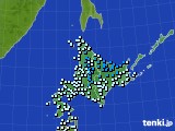 北海道地方のアメダス実況(気温)(2015年11月12日)