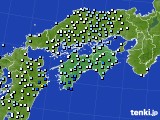 四国地方のアメダス実況(降水量)(2015年11月13日)