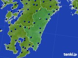宮崎県のアメダス実況(日照時間)(2015年11月14日)